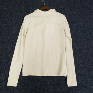 Athleta Womens White Flurry Scuba Hoodie Size L Textured Nylon Blend Activewear